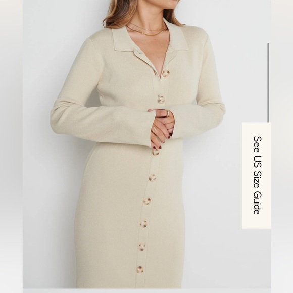 Elsa Knit Button Dress - Picture 3 of 6